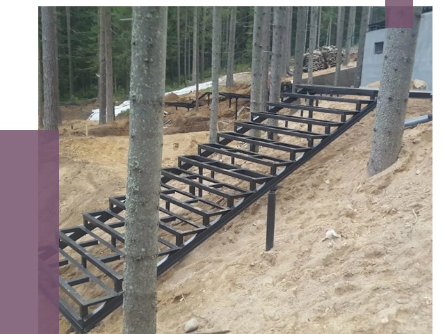 Монтаж металлических лестниц в Красном Сулине от 13523 руб. 