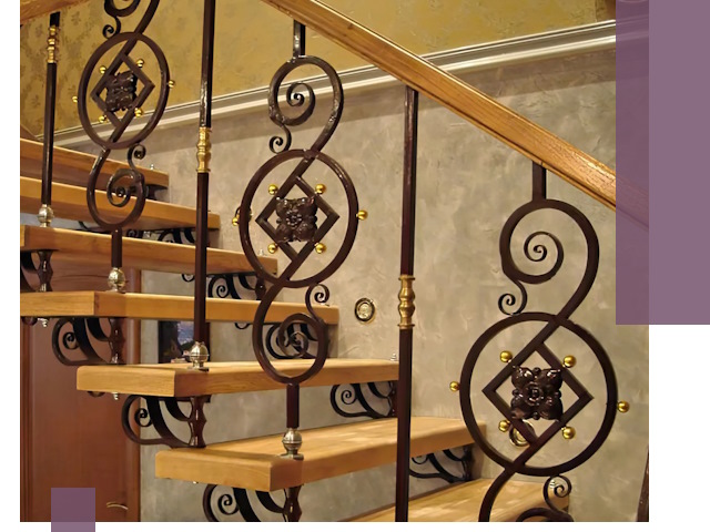 Изготовление кованых лестниц под ключ в Красном Сулине