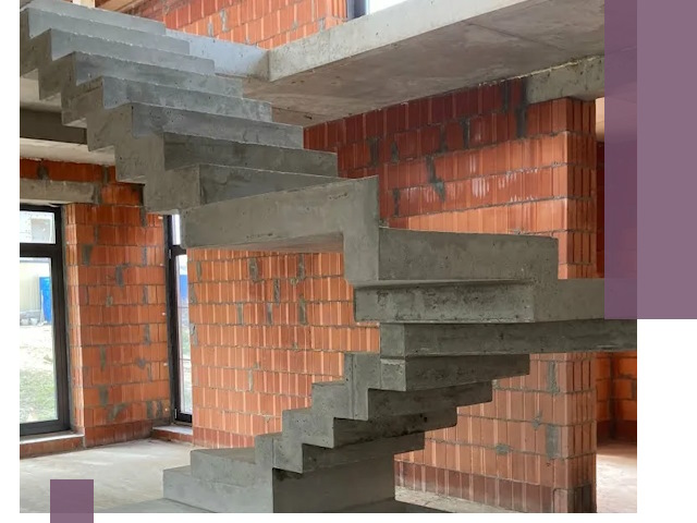 Изготовление бетонных лестниц под ключ в Красном Сулине