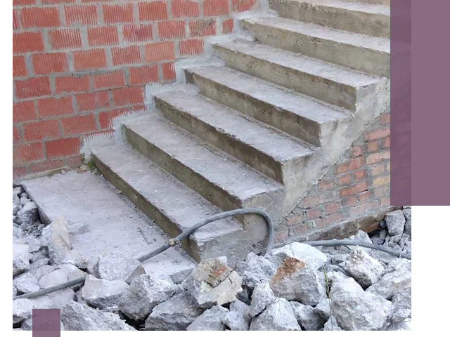 Демонтаж бетонных лестниц в Красном Сулине: быстро и безопасно