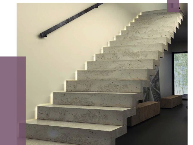 Облицовка бетонных лестниц в Красном Сулине от 4593 руб/м2