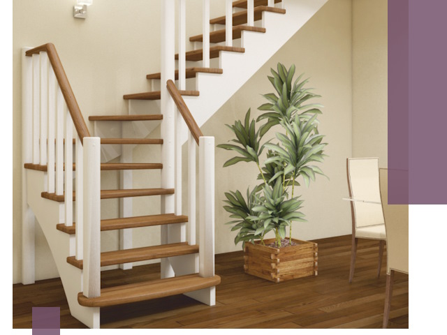 Г-образные лестницы под ключ в Красном Сулине — изготовление и монтаж