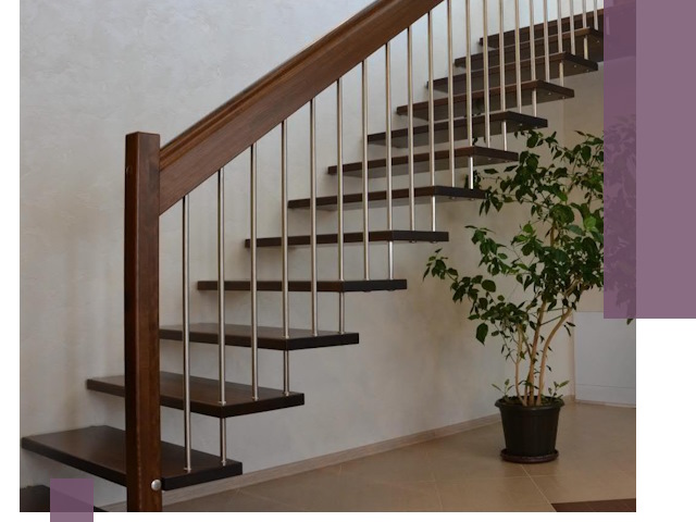 Лестницы на больцах под ключ в Красном Сулине – изготовление и монтаж