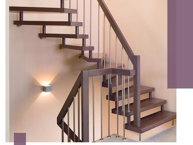 Изготовление лестниц на больцах в Красном Сулине под ключ