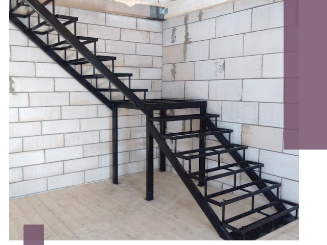 Лестницы на металлокаркасе под ключ в Красном Сулине — изготовление и монтаж