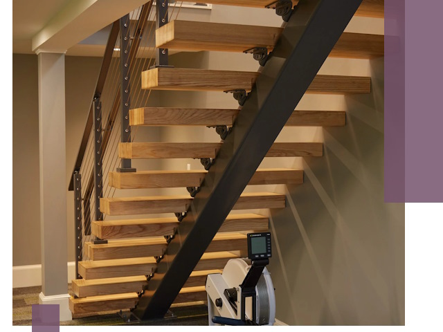 Лестницы на монокосоурах под ключ в Красном Сулине - изготовление и монтаж