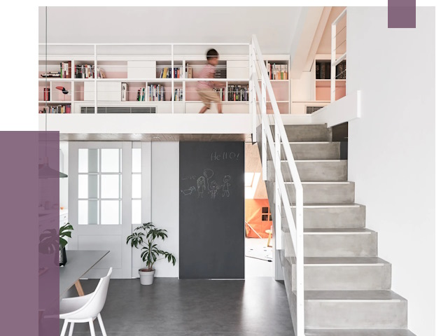 Лестницы для двухуровневой квартиры в Красном Сулине от 176054 руб. | ПРОЛЁТ-Крл