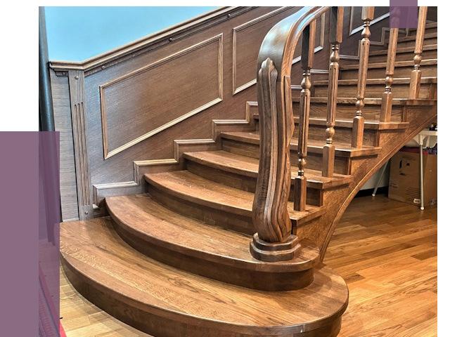 Дубовые лестницы под ключ в Красном Сулине от 176054 руб. — ПРОЛЁТ-Крл