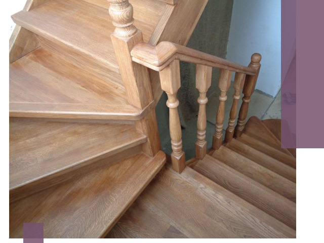 Дубовые лестницы под ключ в Красном Сулине: изготовление и монтаж