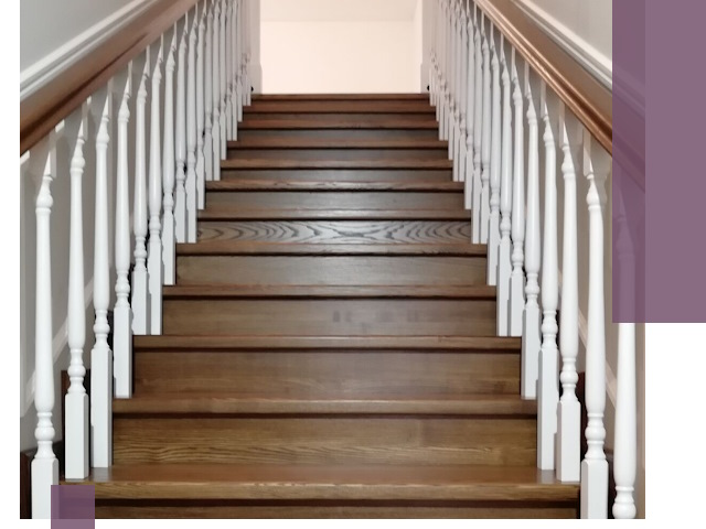 Лестницы из ясеня на заказ в Красном Сулине — изготовление и монтаж