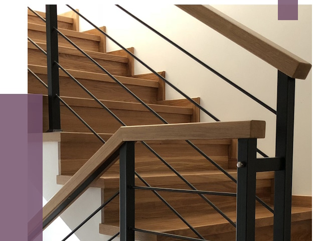 Обшивка металлической лестницы деревом в Красном Сулине от 4338 руб.