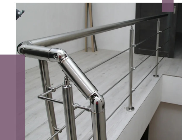 Перила из нержавеющей стали в Красном Сулине от 8981 руб. под ключ | ПРОЛЁТ-Крл