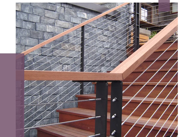 Тросовые перила под ключ в Красном Сулине от 7757 руб.