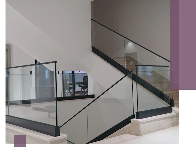 Стеклянные перила премиум-класса с установкой в Красном Сулине