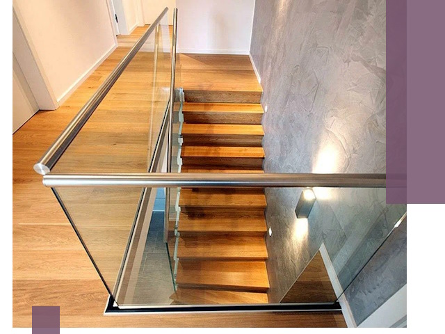 Перила для лестницы в доме — изготовление и монтаж в Красном Сулине