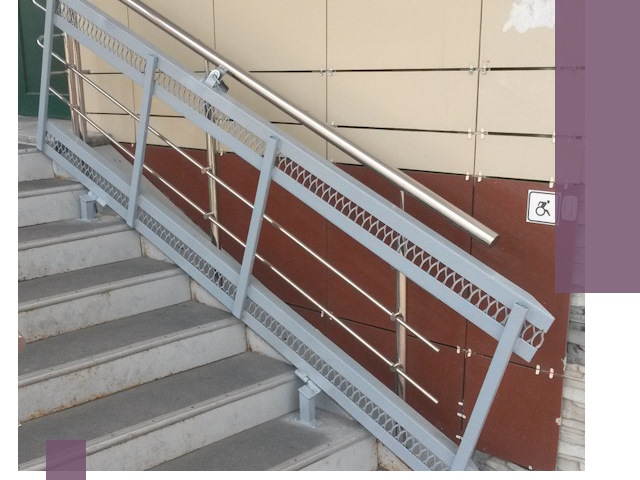 Изготовление откидных пандусов под ключ в Красном Сулине