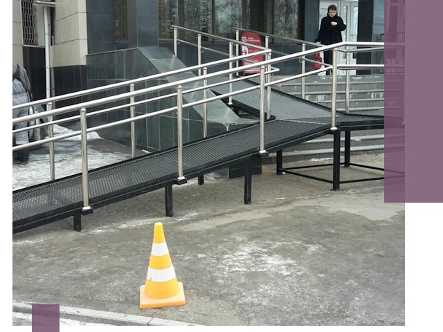 Стационарные пандусы под ключ в Красном Сулине — изготовление и монтаж