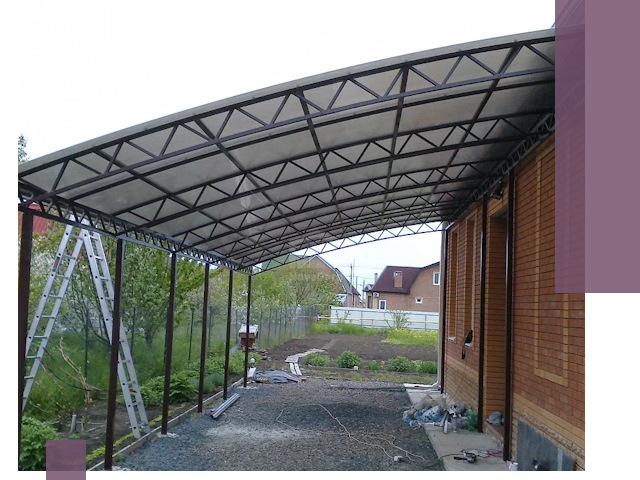 Профессиональный монтаж навесов под ключ в Красном Сулине