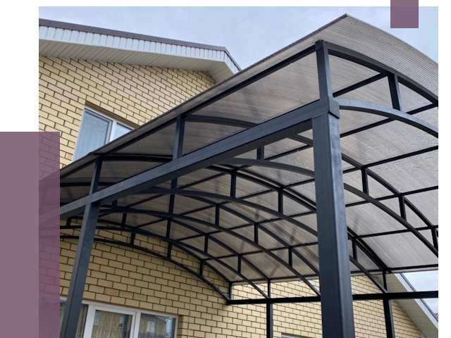 Монтаж козырьков в Красном Сулине от 11482 руб. | ПРОЛЁТ-Крл