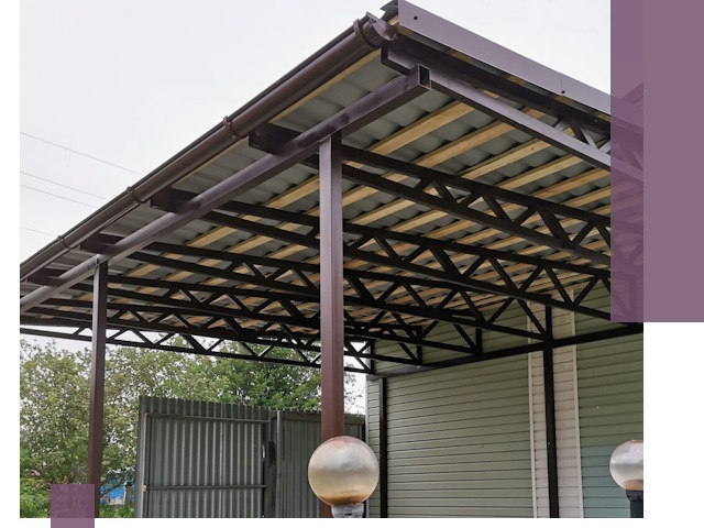 Навесы под ключ в Красном Сулине: изготовление, монтаж и гарантия