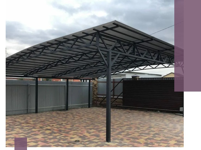 Недорогие навесы под ключ в Красном Сулине — изготовление и монтаж