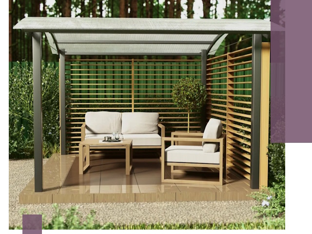 Навесы для дачи в Красном Сулине: изготовление, монтаж и демонтаж