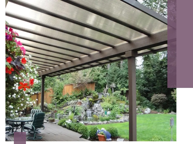 Навесы из поликарбоната под ключ в Красном Сулине быстро и надёжно