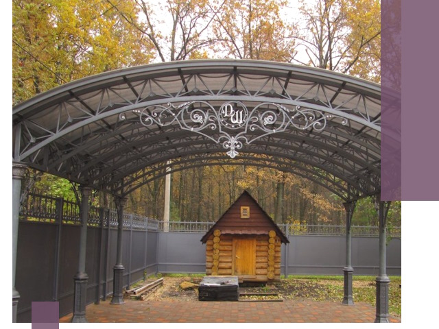 Кованые навесы премиум-класса под заказ в Красном Сулине