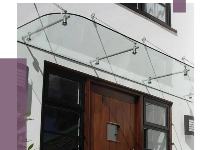 Стеклянные козырьки в Красном Сулине от 18881 руб. | ПРОЛЁТ-Крл