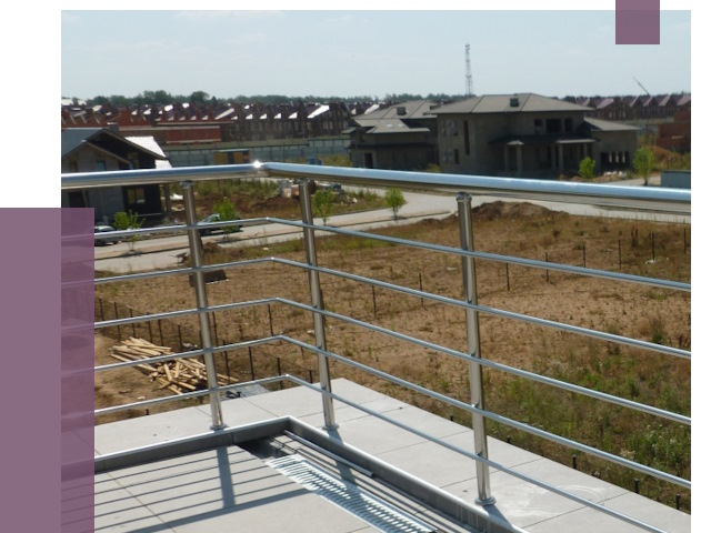 Парапеты из нержавеющей стали в Красном Сулине от 7961 руб. за м² | ПРОЛЁТ-Крл