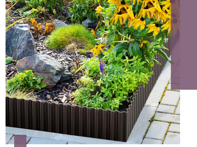 Металлические бордюры для клумб в Красном Сулине — производство и монтаж