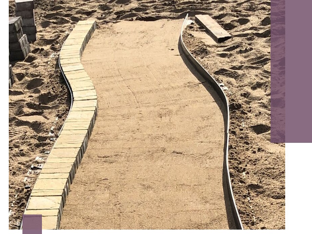 Металлические бордюры для тротуаров в Красном Сулине — прочные и долговечные