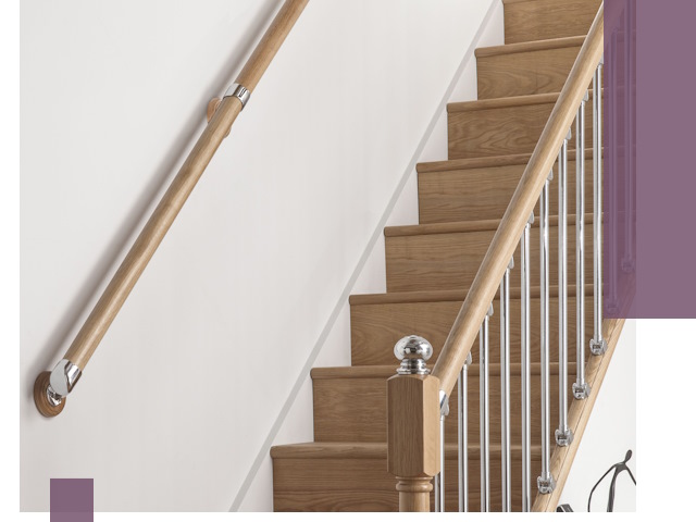 Пристенные поручни из стали и нержавейки под монтаж в Красном Сулине